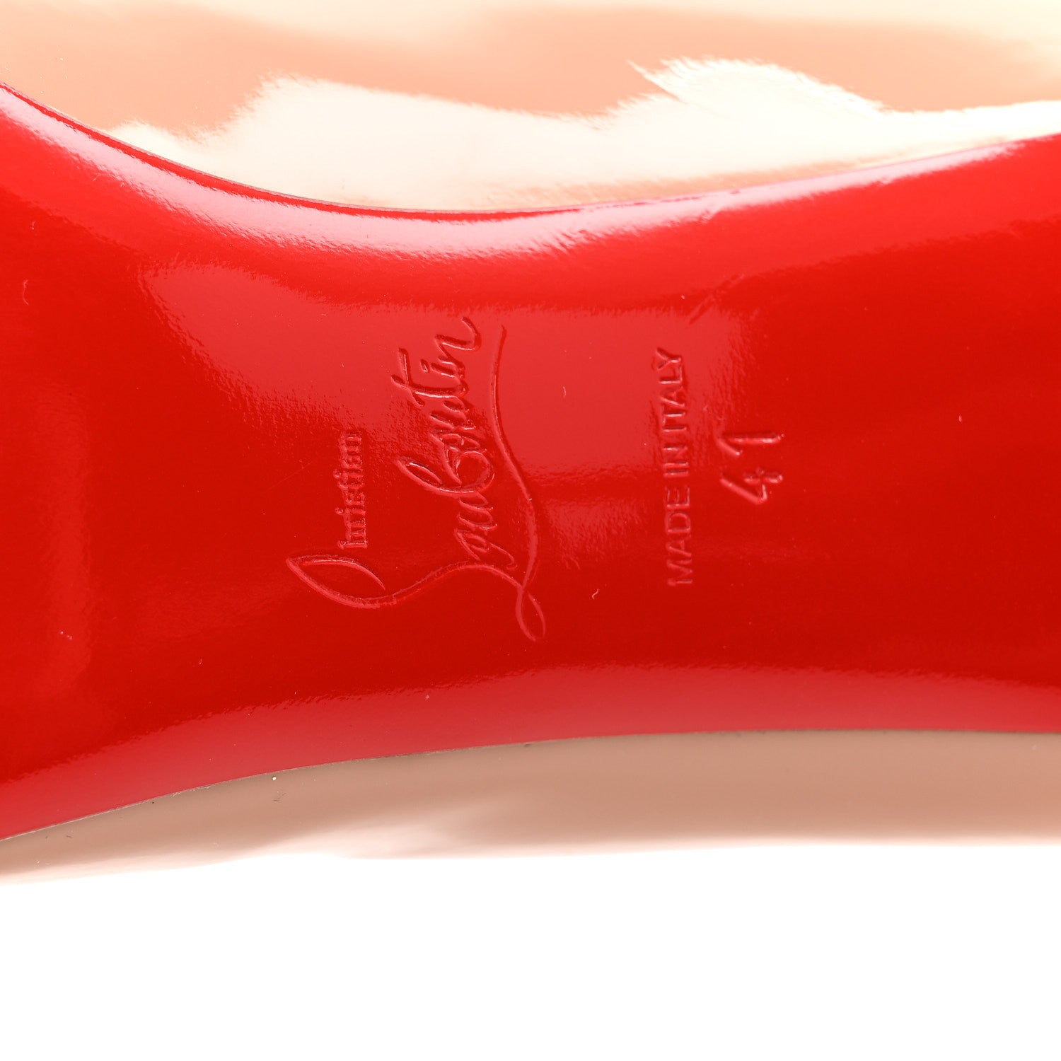 Louis Vuitton CHRISTIAN LOUBOUTIN Patent Pigalle Follies 85 Pumps 41 Nude 41 Nude 7 of 9