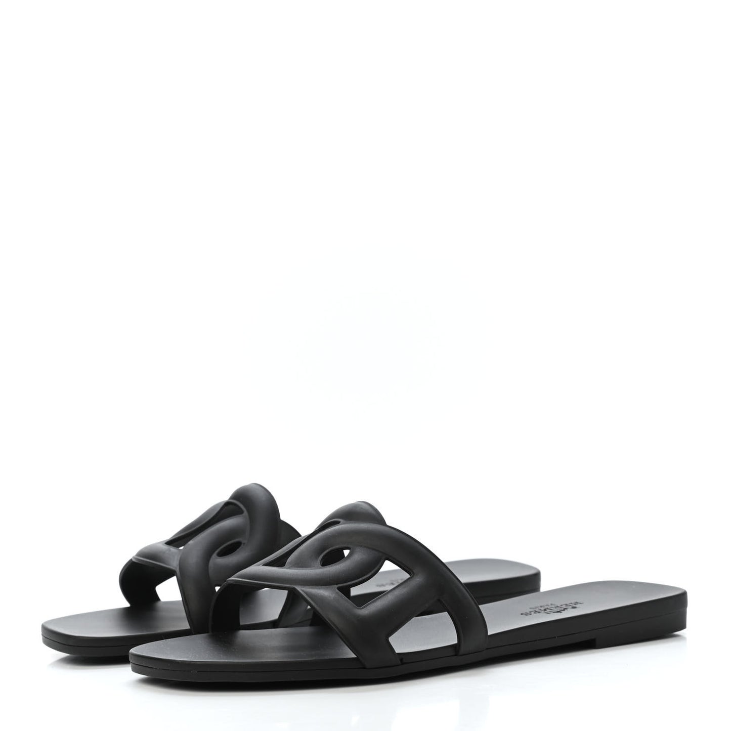 Rubber Aloha Sandals 35 Black
