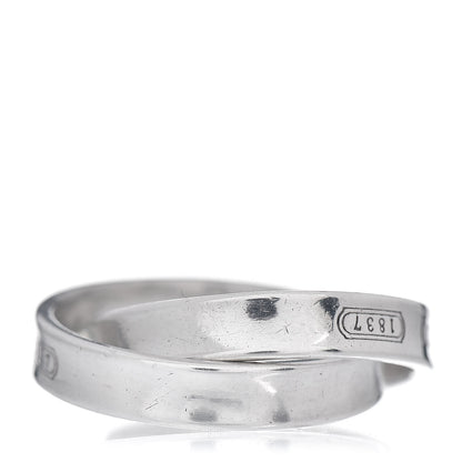 Tiffany Sterling Silver 1837 Interlocking Ring 49 5 3 of 4