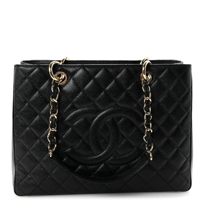 Chanel Caviar Quilted Grand Shopping Tote GST Black 1 of 11