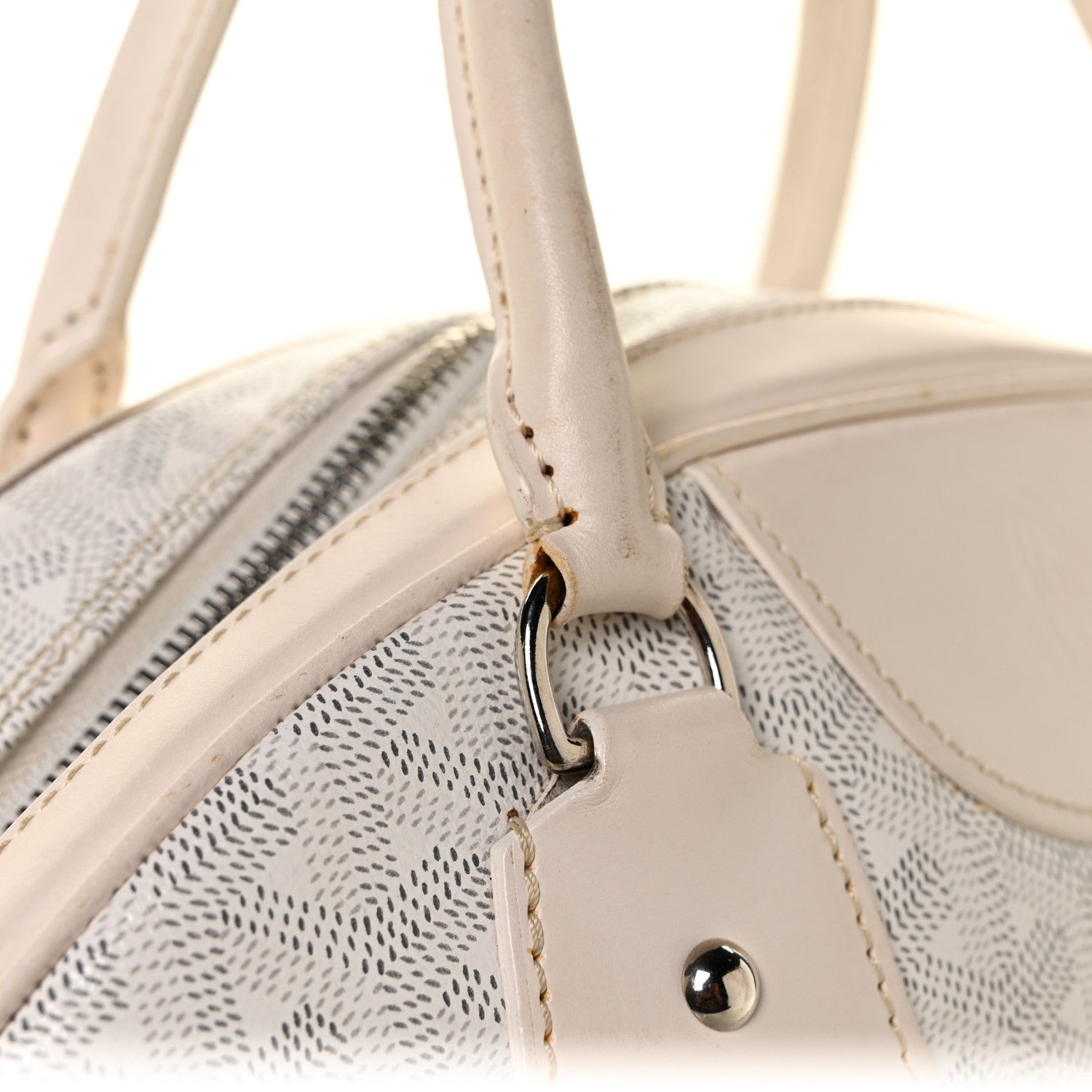 Goyard Goyardine Saint Jeanne GM Bowler White 11 of 13