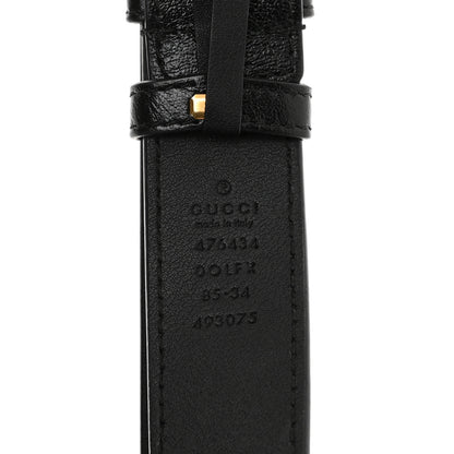 Gucci Azalea Calfskin Matelasse Diagonal Torchon GG Marmont Belt Bag 85 34 Black Romantic Cerise 6 of 12
