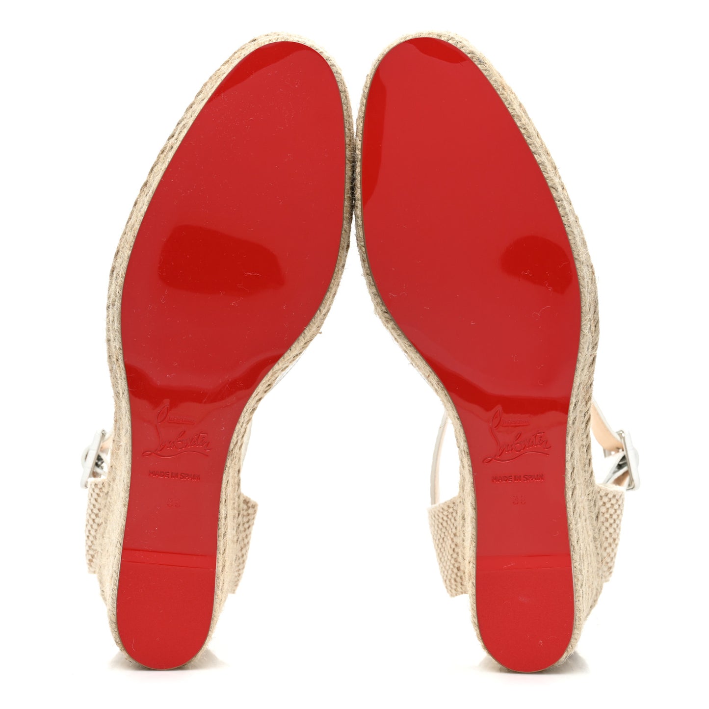 Calfskin Crocodile Embossed Amelia 90 Espadrille Wedges 39 White