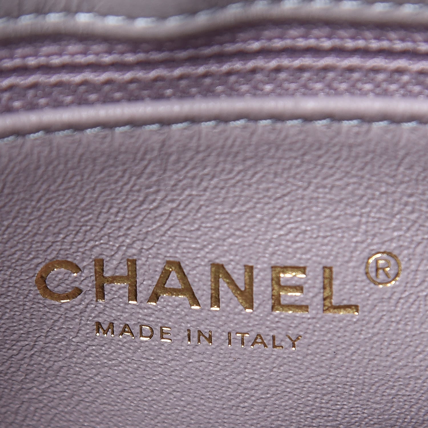 Chanel Lambskin Chevron Stitched Envelope Flap Light Grey 6 of 11
