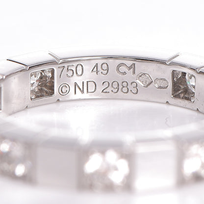 Cartier 18K White Gold Diamond Half Lanieres Ring 49 5 3 of 3