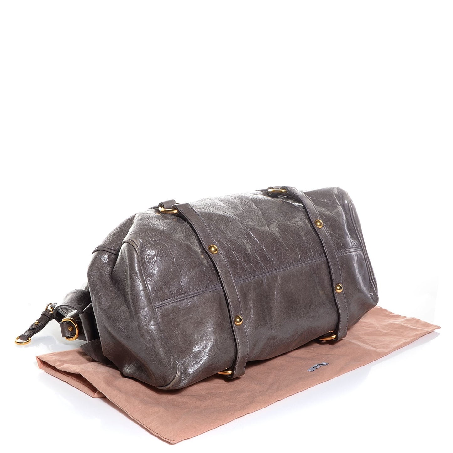 Vitello Lux Medium Bow Bag Fumo