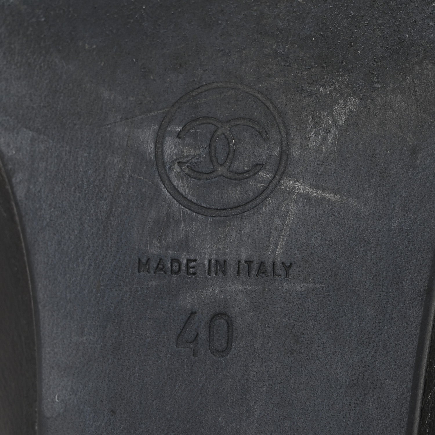 Chanel Lambskin Patent Cap Toe Bow CC Mules 40 Black 7 of 9