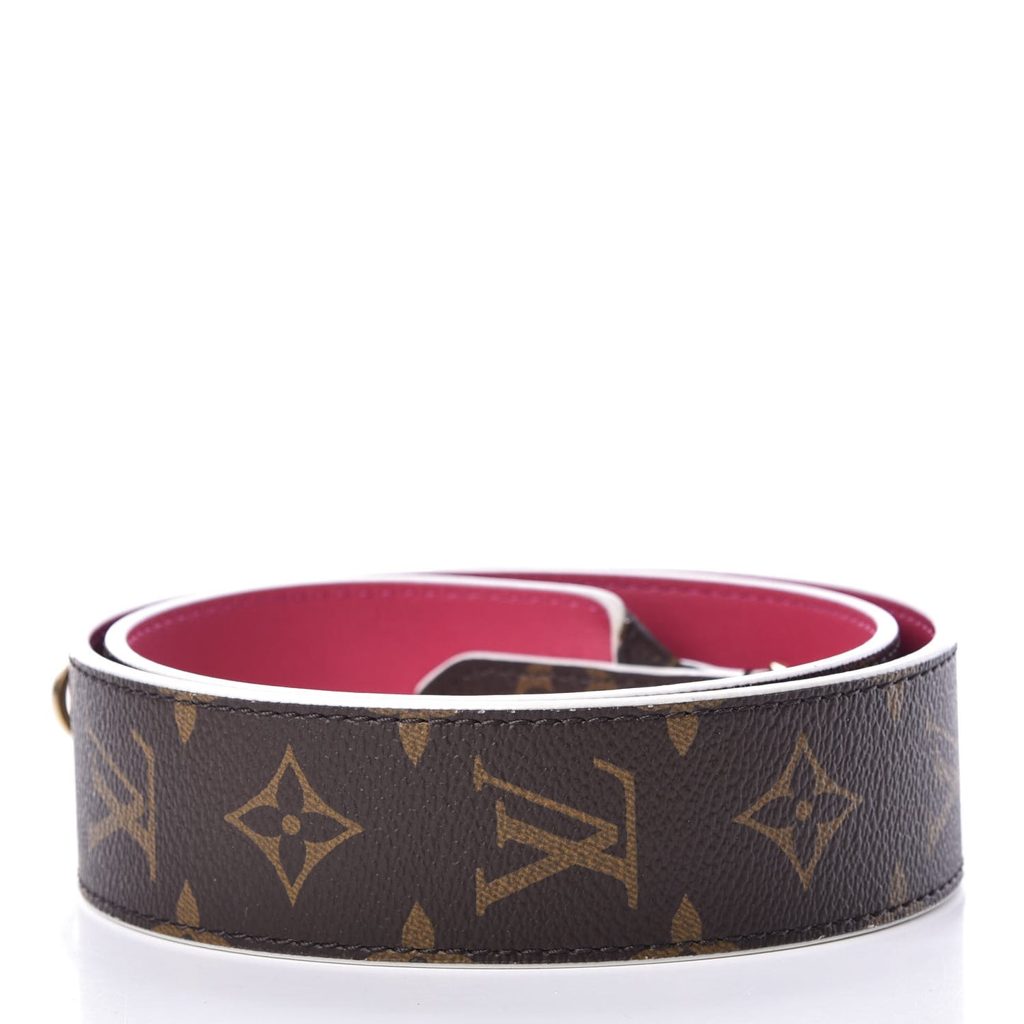 Monogram Bandouliere Shoulder Strap Hot Pink