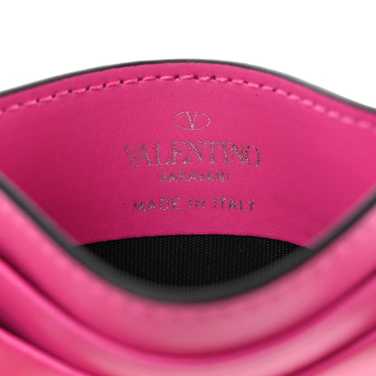 Valentino Garavani Calfskin VLTN Card Holder Pink 6 of 7