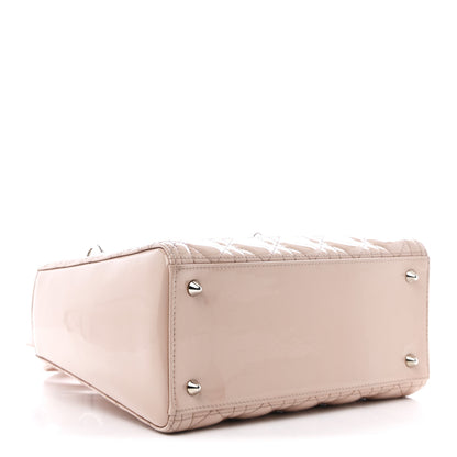 Christian Dior Patent Cannage Medium Lady Dior Rose Clair 6 of 35