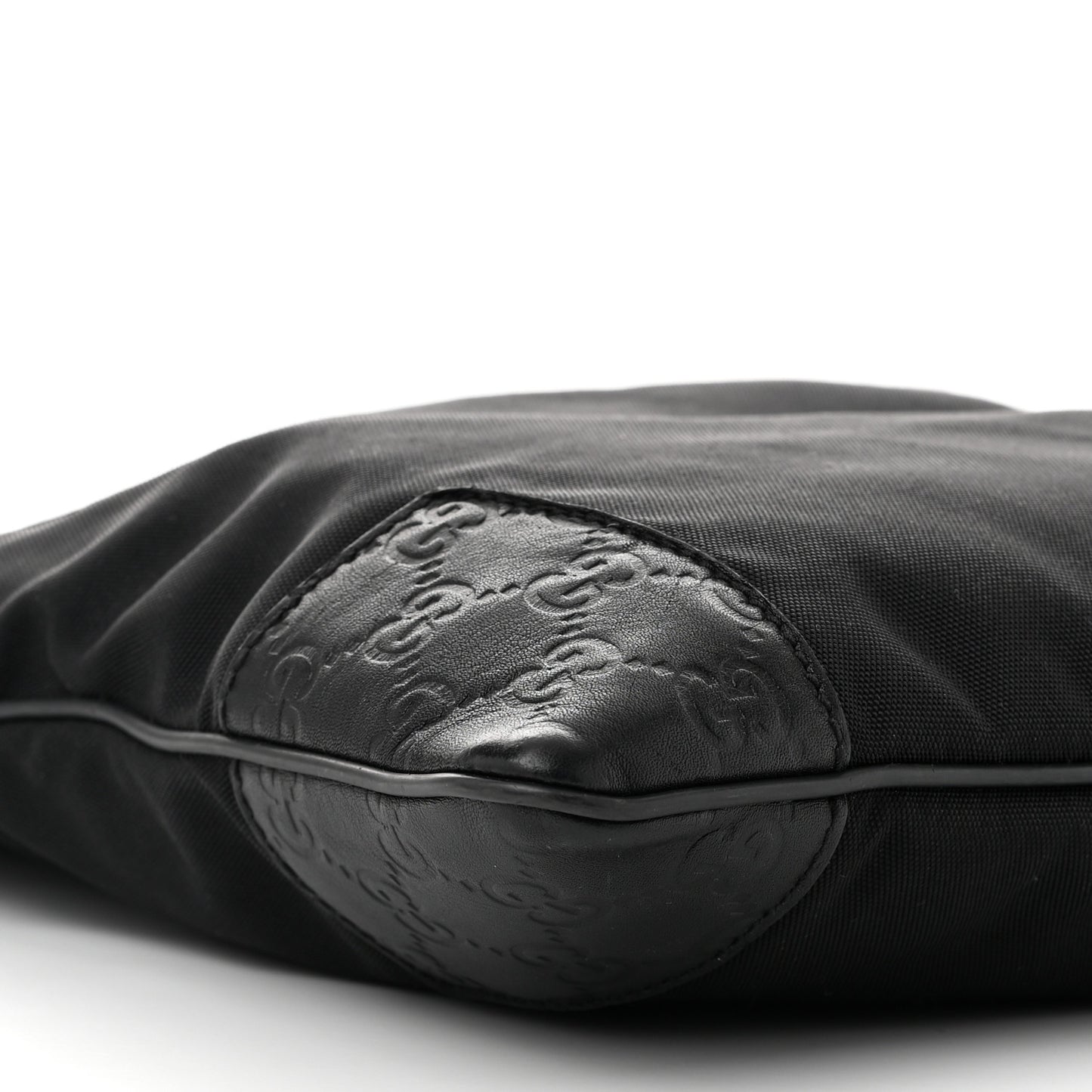 Guccissima Nylon Messenger Bag Black