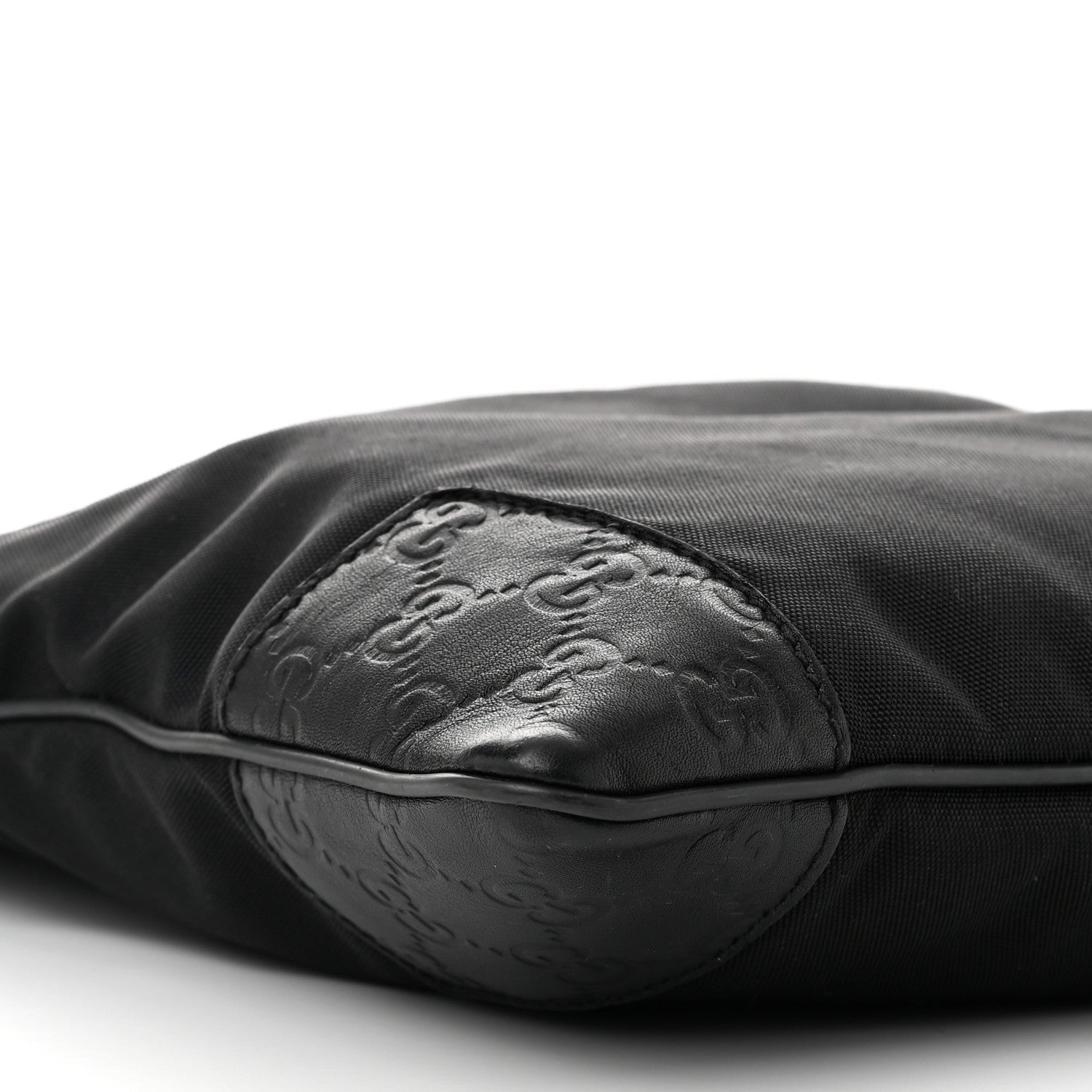 Gucci Guccissima Nylon Messenger Bag Black 9 of 10