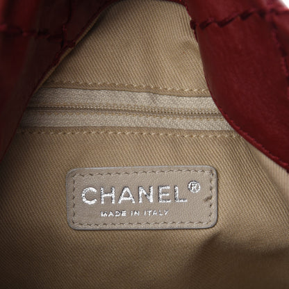Chanel Calfskin Expandable Tote Red 6 of 7