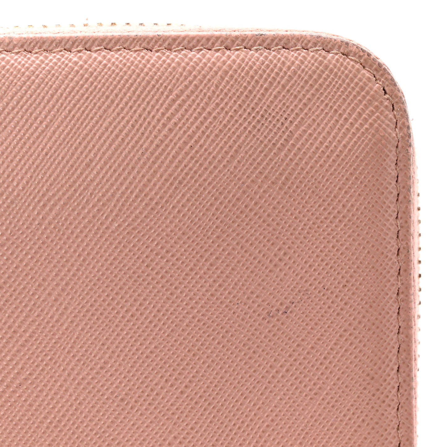 Saffiano Fiocco Bow Zip Around Wallet Orchidea