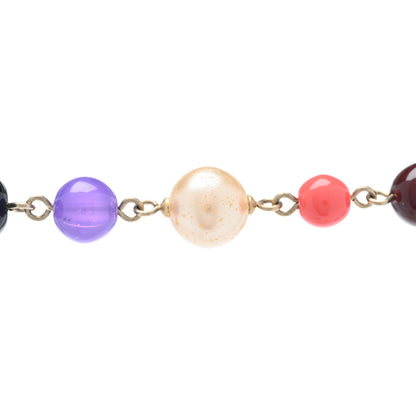 Chanel Beaded Pearl CC Long Strand Necklace Multi 6 of 6