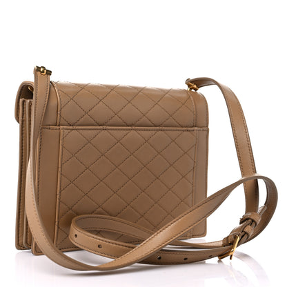 Saint Laurent Lambskin Quilted Mini Gaby Satchel Dark Beige 3 of 10