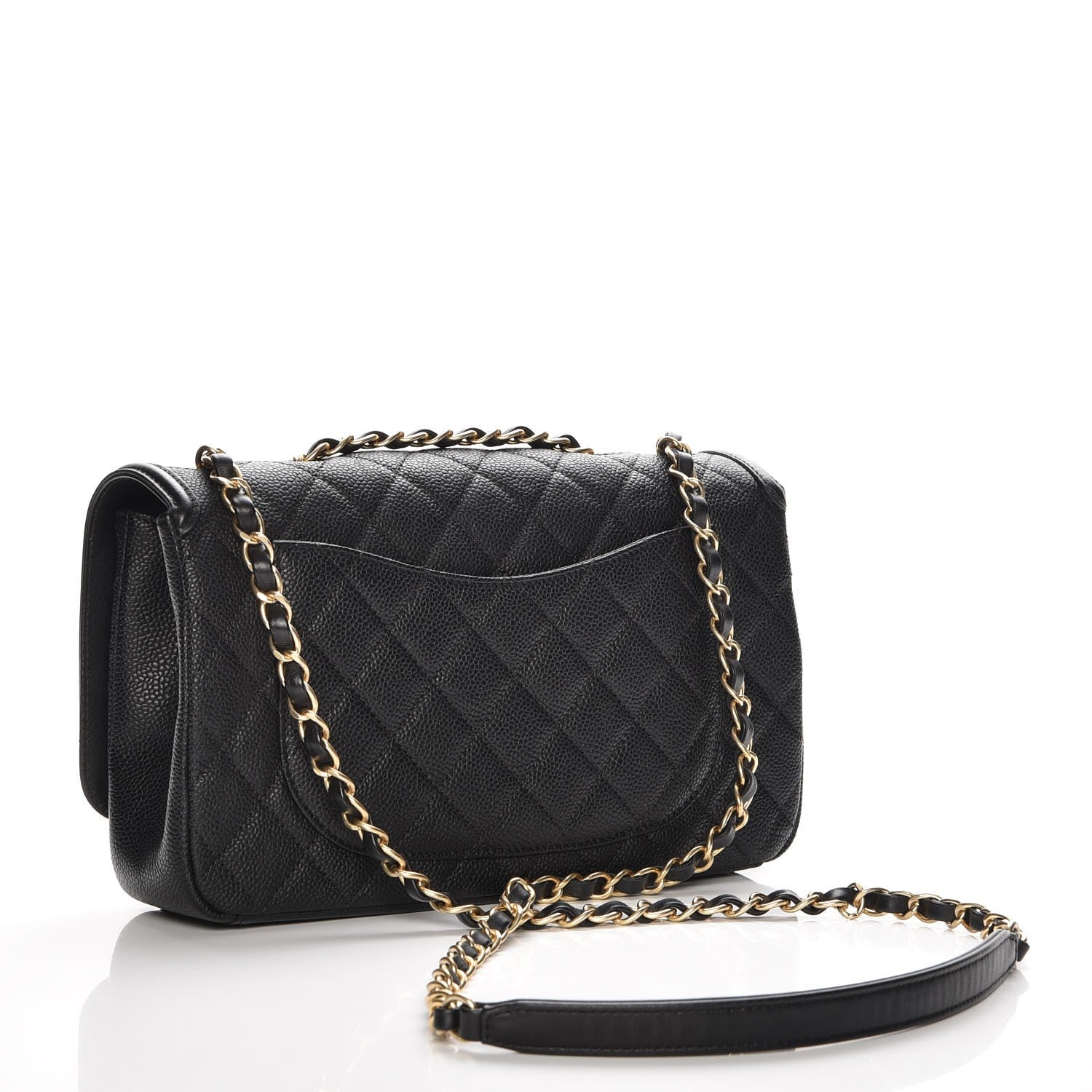 Chanel Caviar Quilted Medium CC Filigree Flap Black 4 of 8