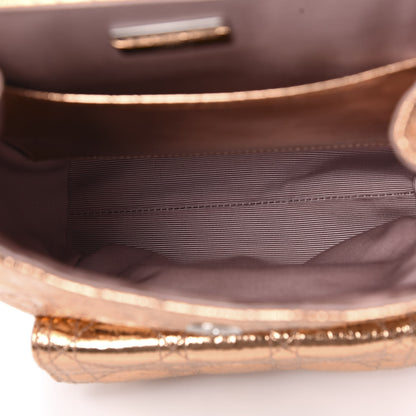 Christian Dior Ceramic Effect Deerskin Cannage Small Stardust Backpack Gold 4 of 8