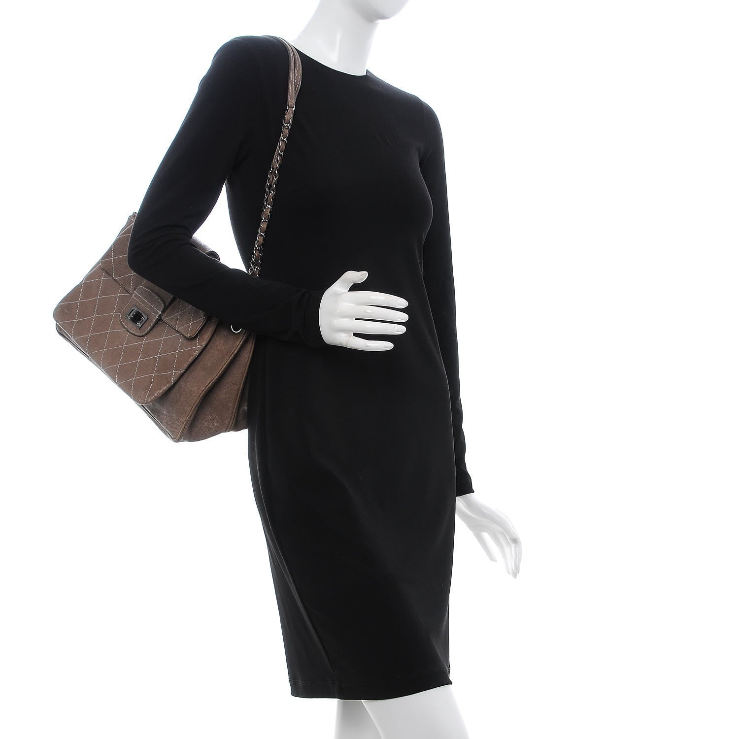 Chanel Washed Caviar Mademoiselle Accordion Flap Brown 2 of 13