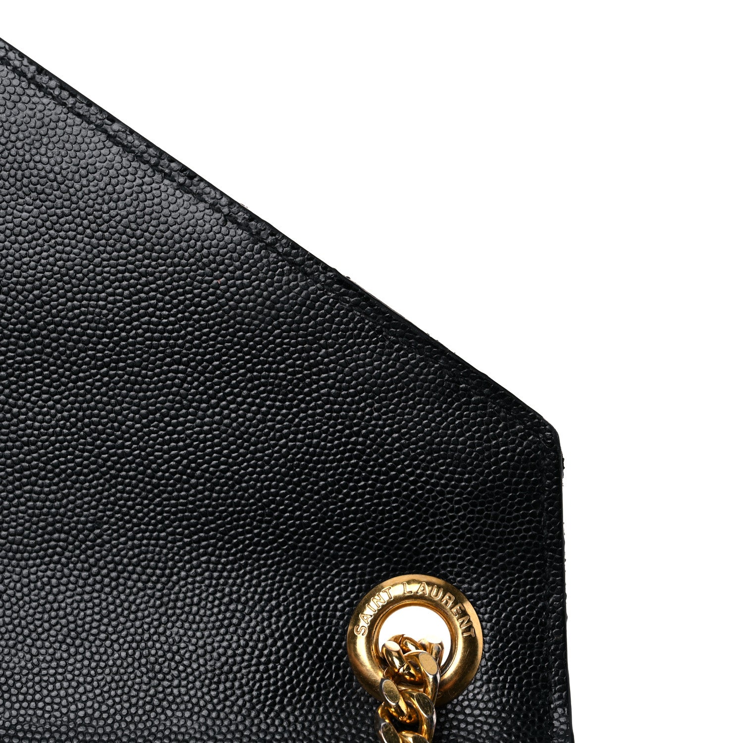 Saint Laurent Grain De Poudre Textured Mixed Matelasse Large Triquilt Monogram Satchel Black 28 of 28