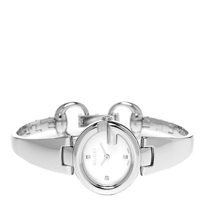 Gucci Stainless Steel Diamond Mother of Pearl 27mm Guccissima Quartz Watch 2 of 5