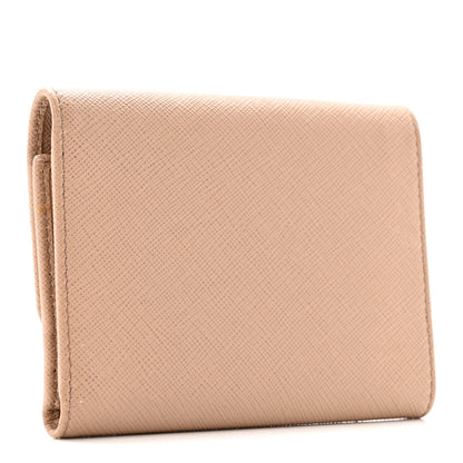Prada Saffiano Tri-Fold Bow Wallet Cammeo 3 of 8