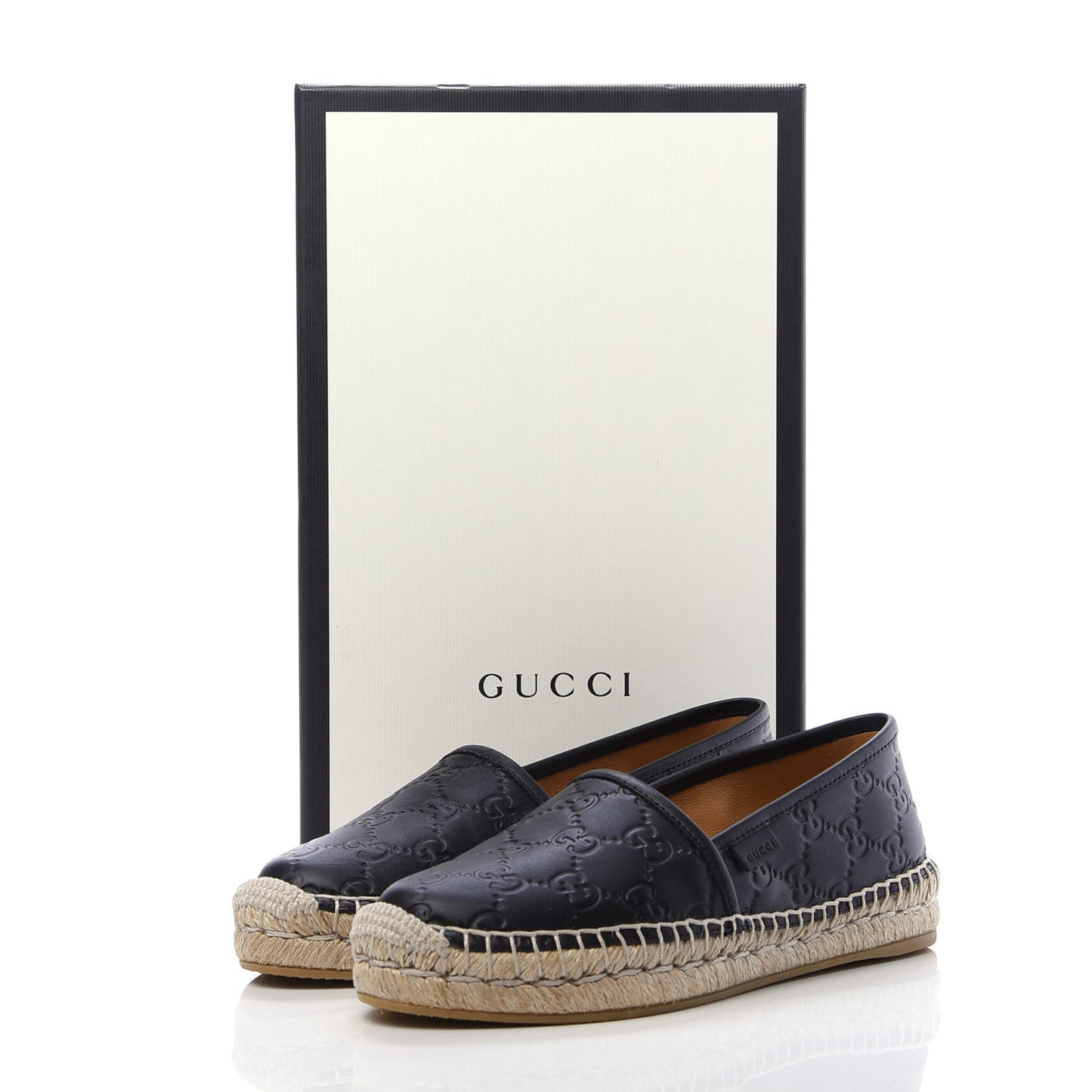 Guccissima Signature Espadrilles 35 Black