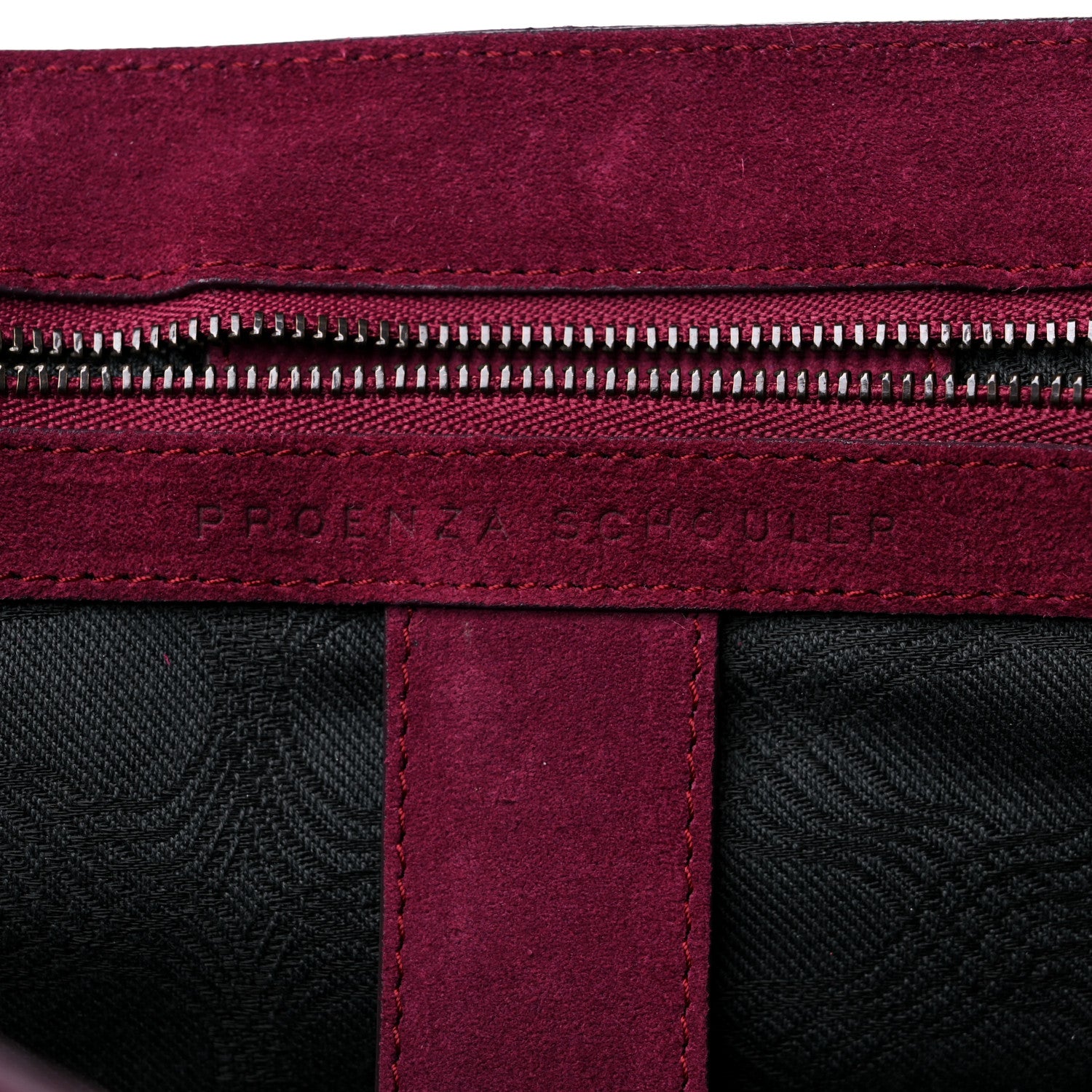 Proenza Schouler Suede Medium PS1 Satchel Raspberry 6 of 13