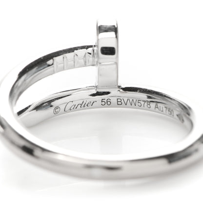 Cartier 18K White Gold Juste Un Clou Ring 56 7.5 4 of 4
