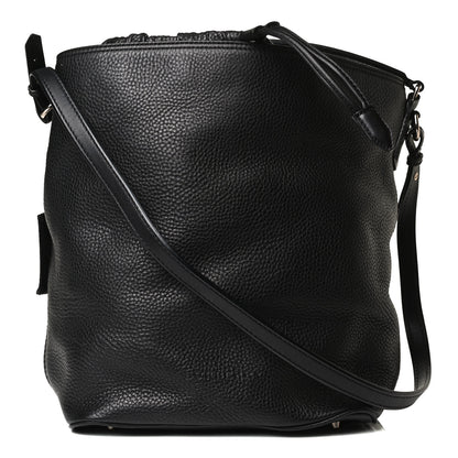 Burberry Grainy Calfskin Medium Check Ashby Hobo Black 1 of 13