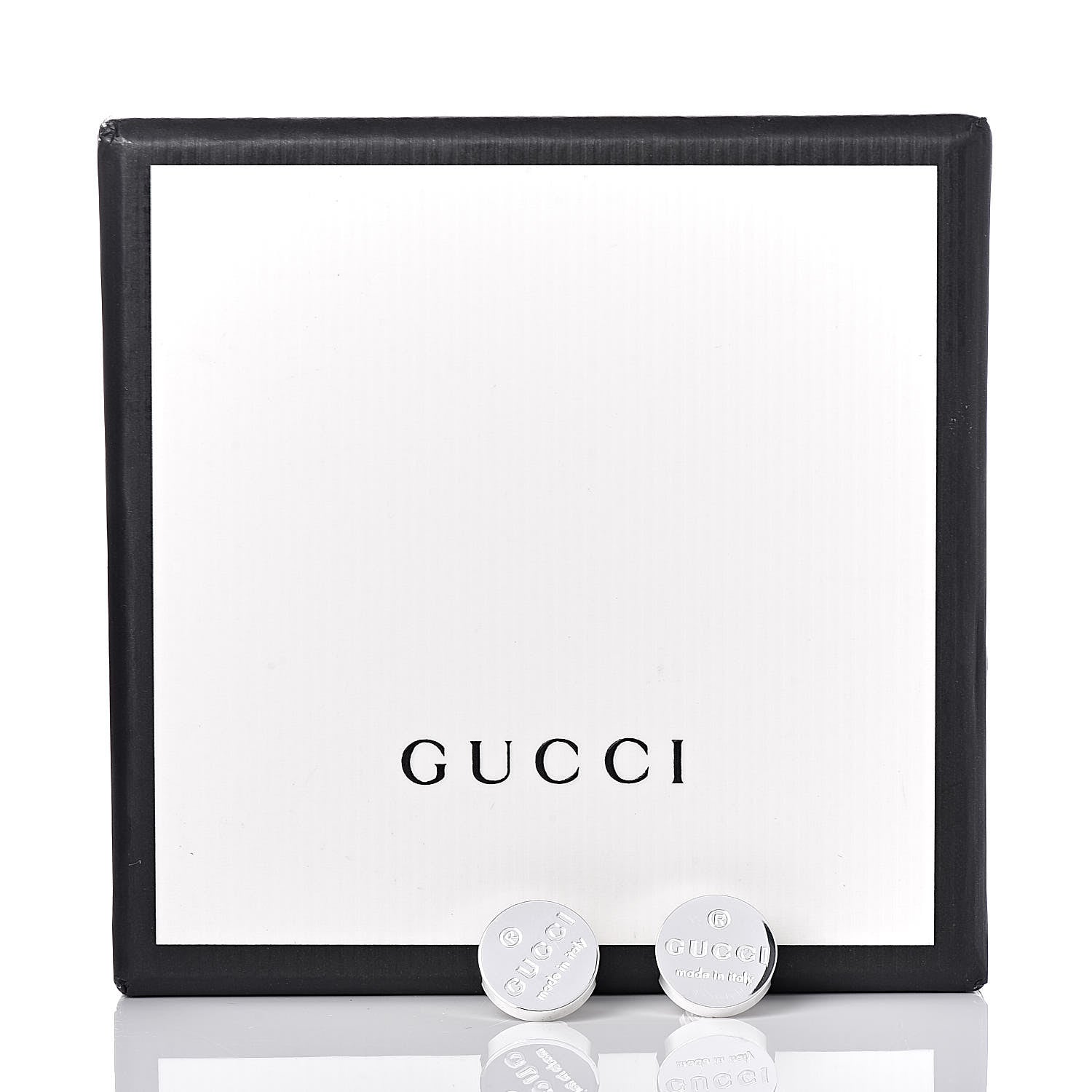Gucci Sterling Silver Round Stud Earrings 5 of 5