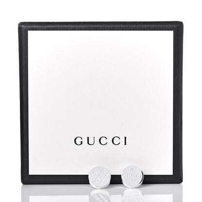 Gucci Sterling Silver Round Stud Earrings 5 of 5
