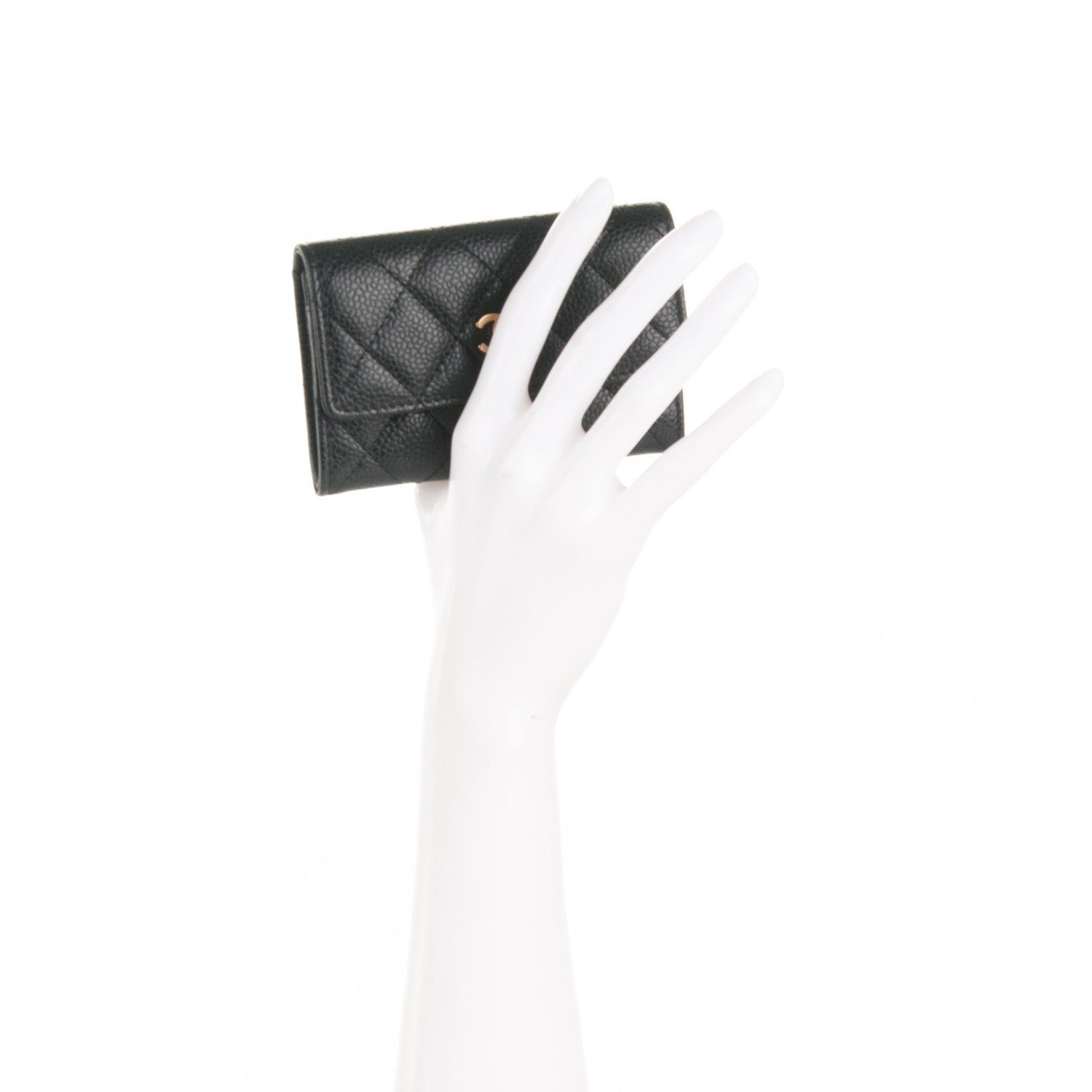 Chanel Caviar Quilted Flap Card Holder Black 2 of 7