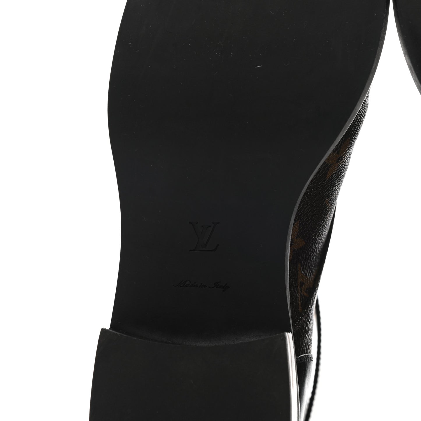 Calfskin Monogram Wonderland Flat Ranger Boots 41 Black