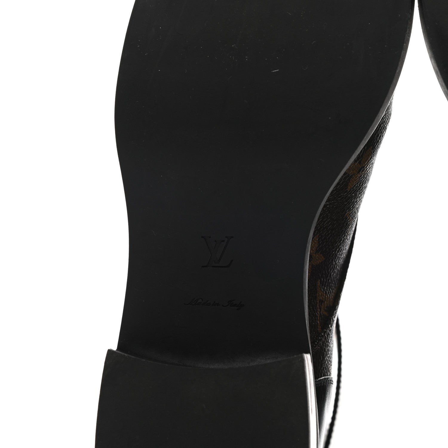 Louis Vuitton Calfskin Monogram Wonderland Flat Ranger Boots 41 Black 6 of 8