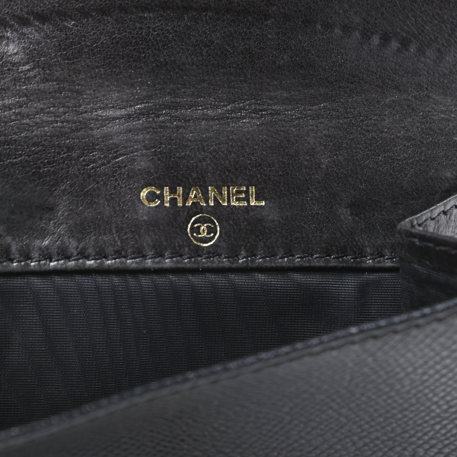 Chanel Grained Calfskin CC Flap Wallet Black 7 of 9