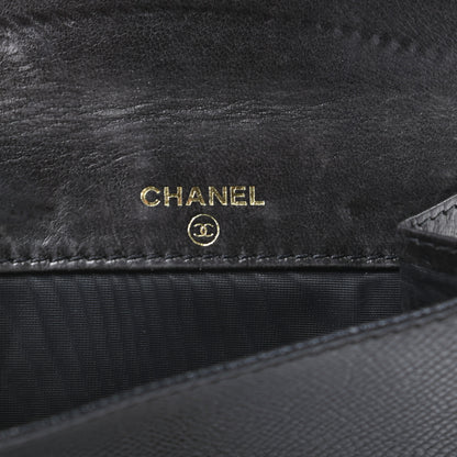 Chanel Grained Calfskin CC Flap Wallet Black 7 of 9