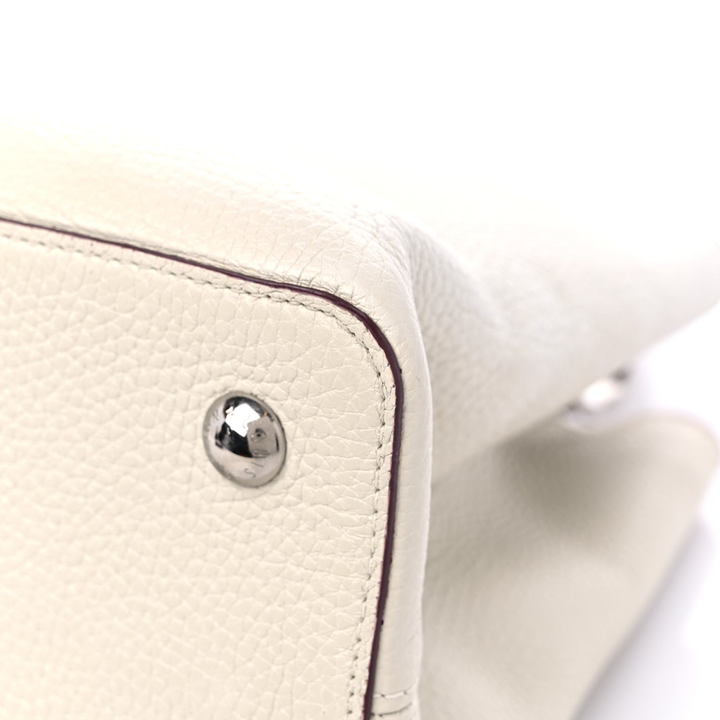 Taurillon Capucines MM Blanc Casse