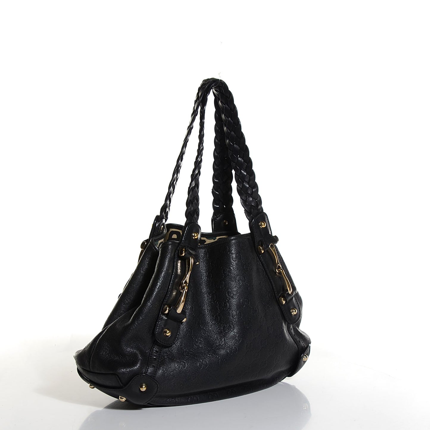 Guccissima Small Pelham Shoulder Bag Black
