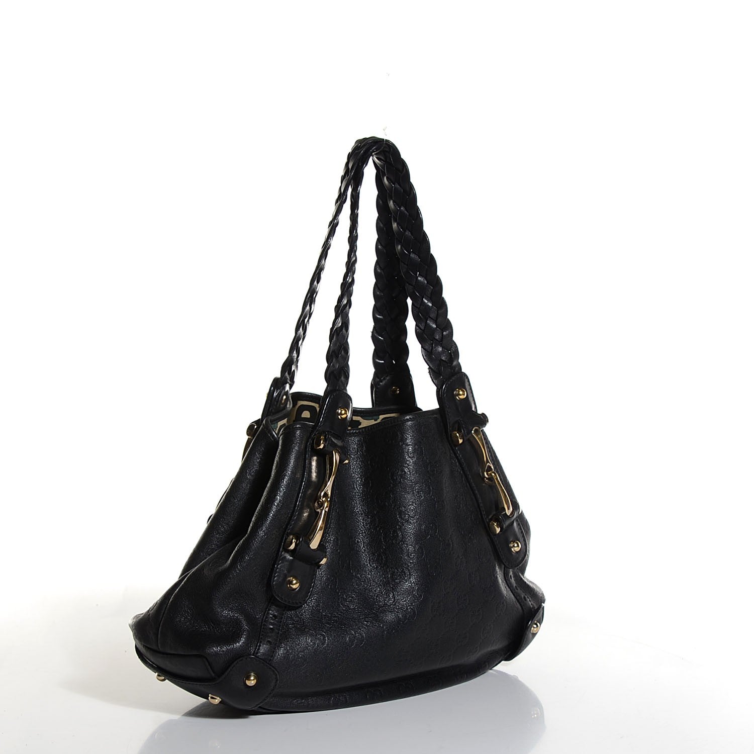 Gucci Guccissima Small Pelham Shoulder Bag Black 3 of 7
