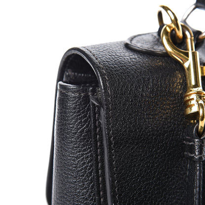 Miu Miu Goatskin Madras Shoulder Bag Black 21 of 24