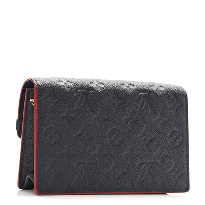 Louis Vuitton Empreinte Vavin Chain Wallet Marine Rouge 3 of 9