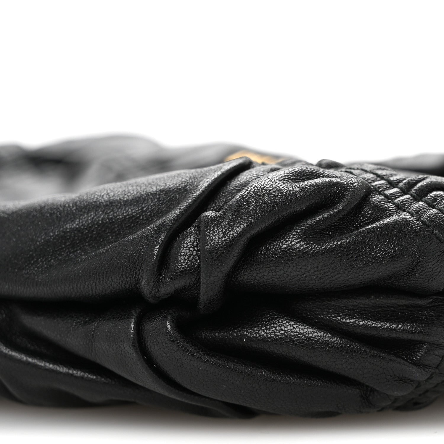 Prada Nappa Gaufre Wristlet Clutch Black 10 of 14