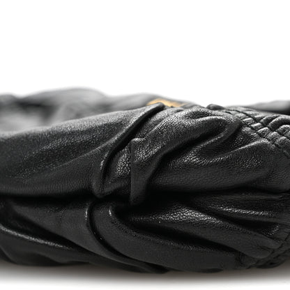 Prada Nappa Gaufre Wristlet Clutch Black 10 of 14