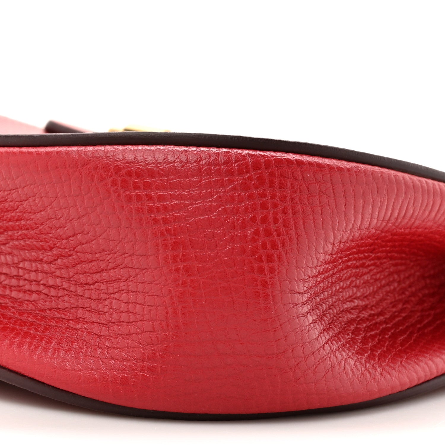 Chloe Grained Calfskin Lambskin Mini Bi-Color Drew Shoulder Bag Red 8 of 11