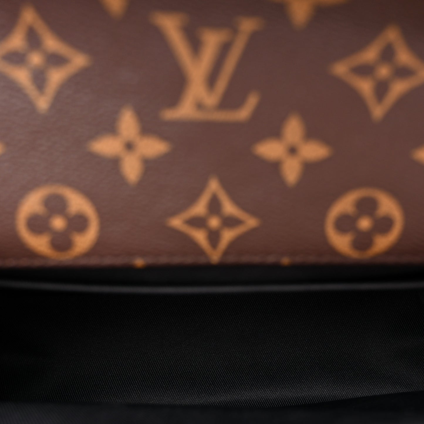 Patent Calfskin Monogram Cherrywood BB Black