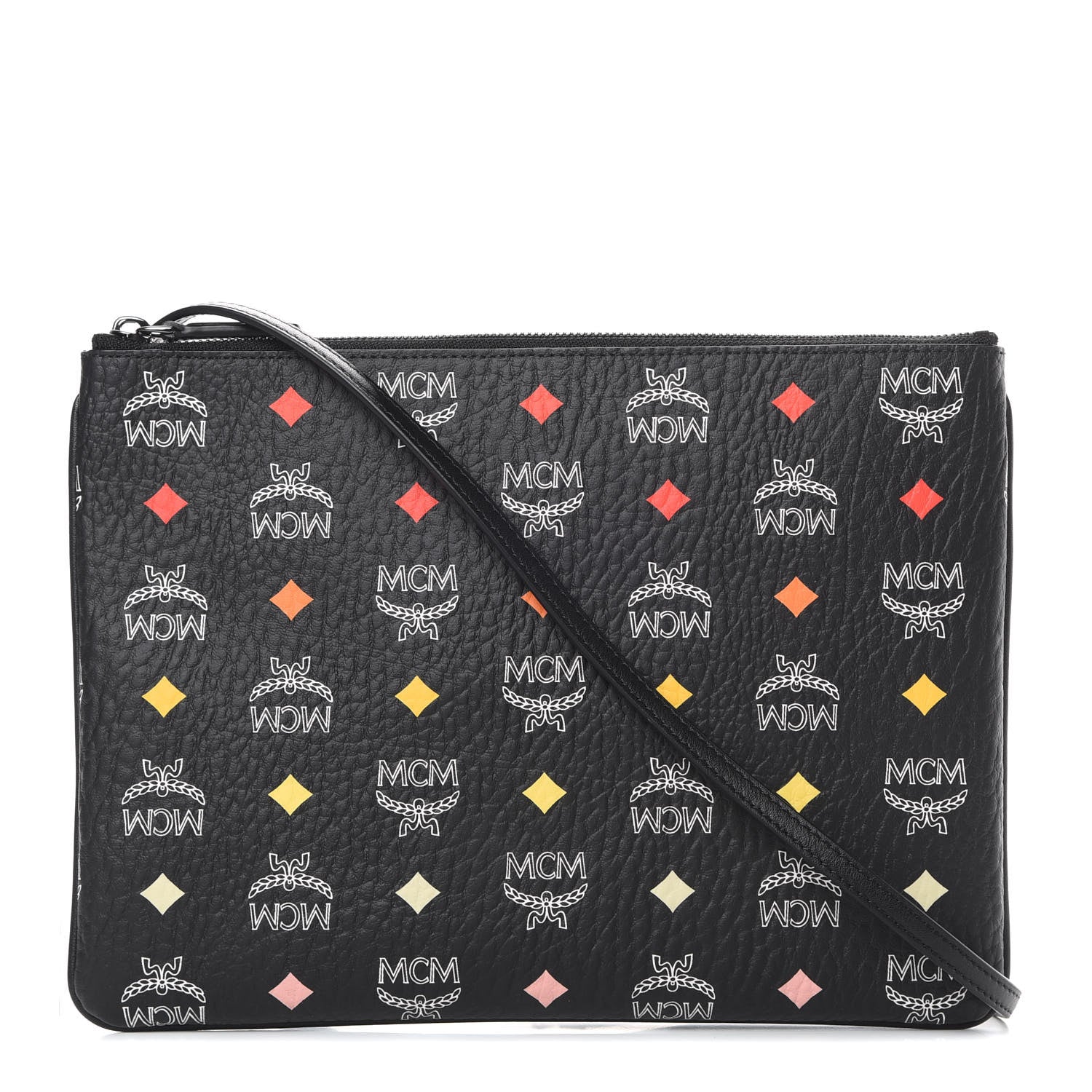 MCM Skyoptic Visetos Crossbody Pouch Spectrum Diamond Black 1 of 10