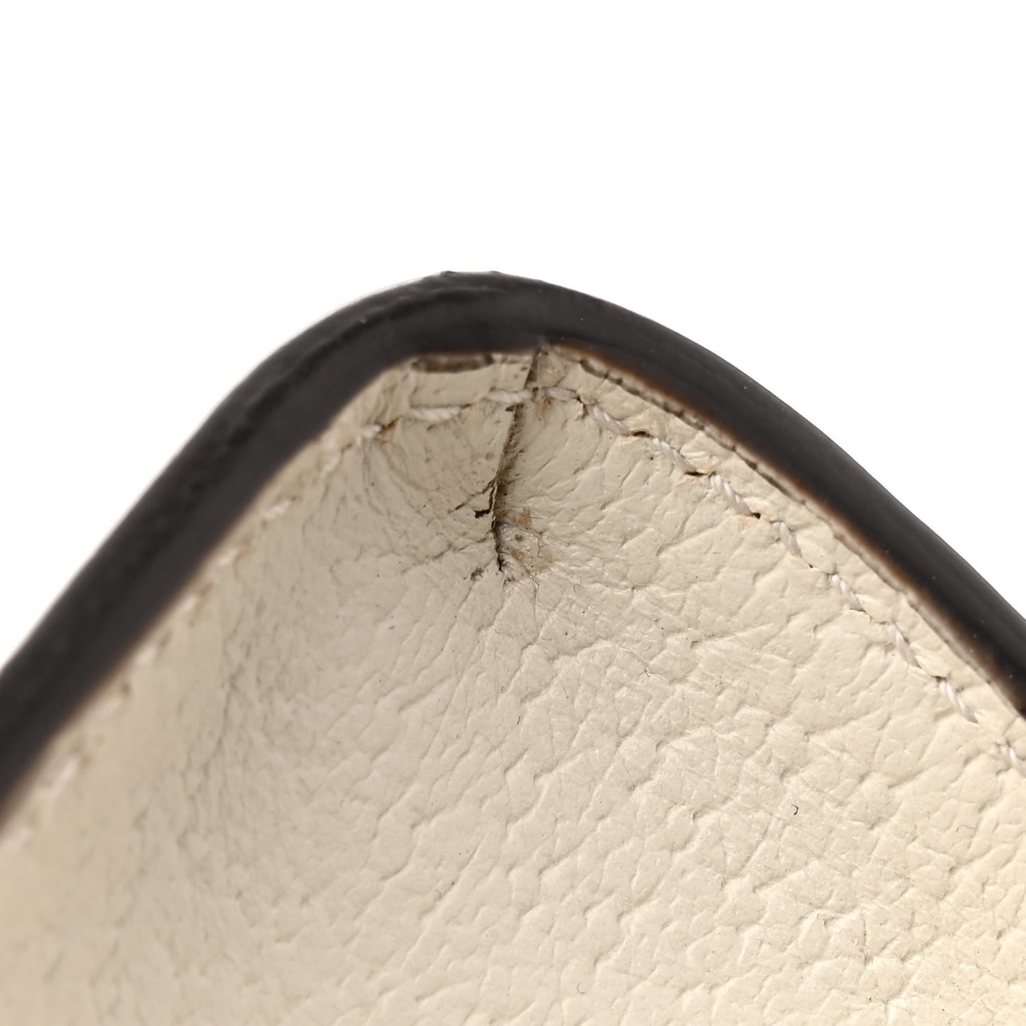 Textured Calfskin Web Small Ophidia Chain Shoulder Bag Mystic White