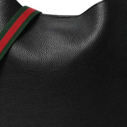 Gucci Soft Grained Calfskin Maxi B Hobo Black 8 of 10