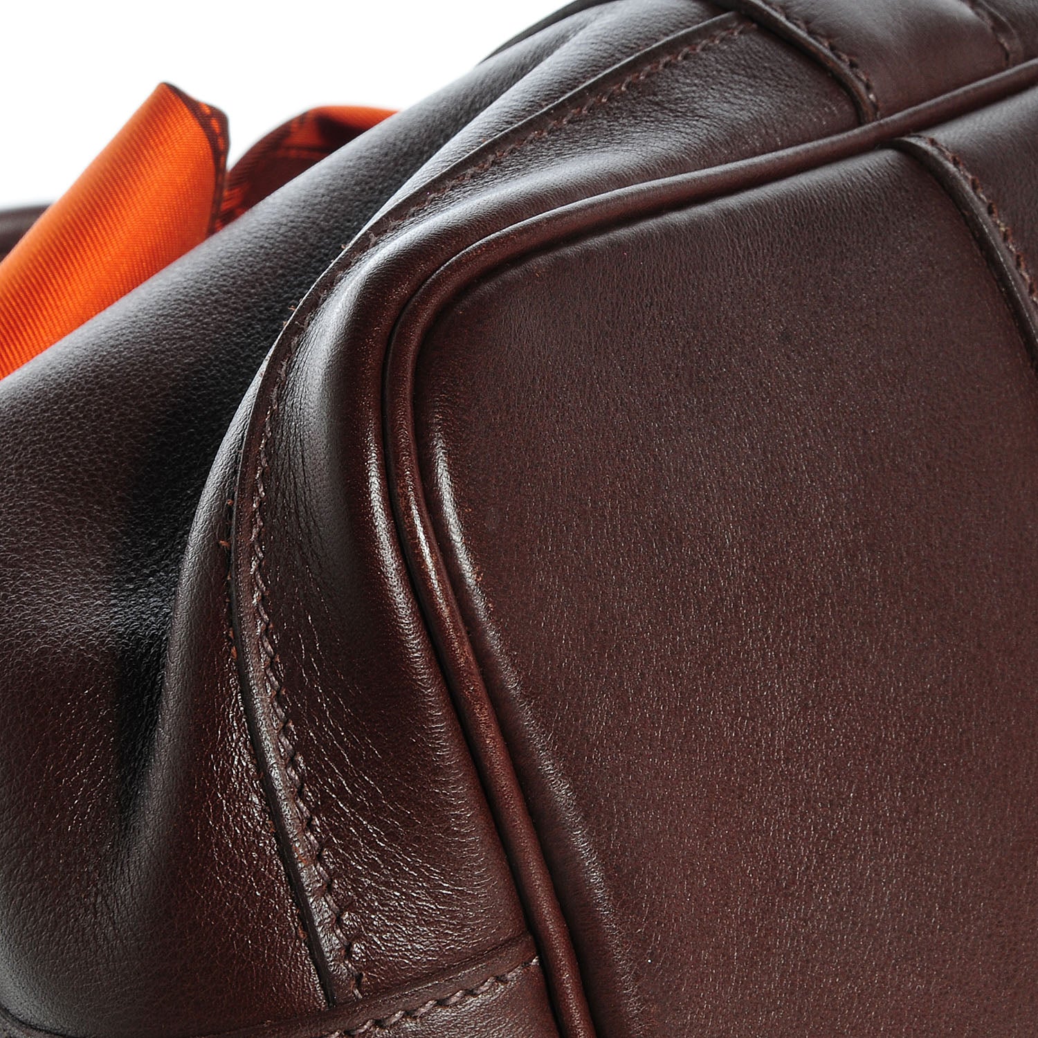 Hermes Swift Leather Bolduc Twilly Garden Party TPM Tote Chocolate 9 of 14